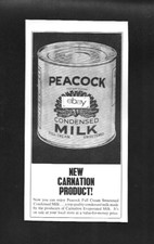 Peacock carnation condensed for sale  Monterey