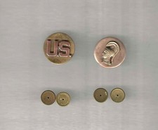 Insígnia de lapela alistada original do Corpo do Exército dos EUA da Segunda Guerra Mundial. Embreagens de face plana comprar usado  Enviando para Brazil