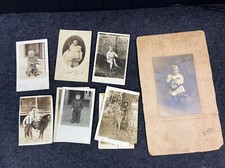 Fotos antigas em preto e branco bebê triciclo cavalo início dos anos 1900 comprar usado  Enviando para Brazil