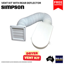 Kit de ventilação para secadora Simpson com defletor traseiro PN: DVK006 | Frete grátis comprar usado  Enviando para Brazil