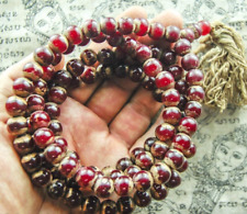 Rosário 108 Contas Vermelho Mala Colar de Oração Templo Phra Kaew Amuleto Buda Tailandês, usado comprar usado  Enviando para Brazil