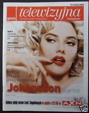 SCARLETT JOHANSSON   2009 Poland   Gazeta Telewizyjna, używany na sprzedaż  PL