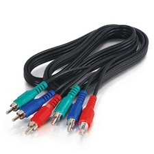 Pacote com 5 cabos de vídeo componentes RGB de 3 pés – 3 RCA vermelho verde azul coaxial para HDTV/DV comprar usado  Enviando para Brazil