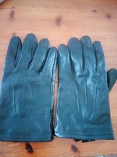 Mens black leather for sale  GODALMING