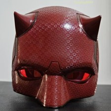 Capacete cosplay filme Demolidor Matt Murdock ABS capuz meia máscara pintada de preto/vermelho comprar usado  Enviando para Brazil