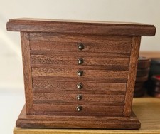Mahogany coin cabinet for sale  DURHAM