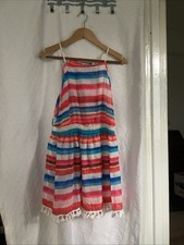 Striped sleeveless fringed for sale  WORTHING