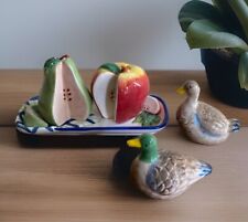 ceramic apple pear set for sale  CORBY