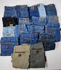 Lote por atacado de 18 jeans Wrangler, calças de trabalho Riggs cowboy carpinteiro  comprar usado Lote por atacado de 18 jeans Wrangler, calças de trabalho Riggs cowboy carpinteiro  comprar usado  Enviando para Brazil