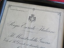Diploma ufficiale regio usato  Italia