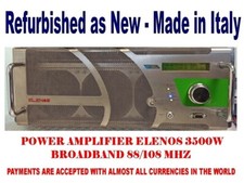 Amplificador de potência profissional transmissão Elenos 3500w FM banda larga - 88 108 MHz comprar usado  Enviando para Brazil