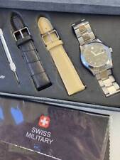 Usado, Relógio Swiss Military Hanowa 6-5023 10Atm 02019M com 3 cintos e caixa comprar usado  Enviando para Brazil