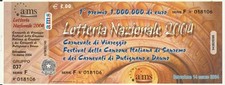 Bellissimo biglietto lotteria usato  Roma