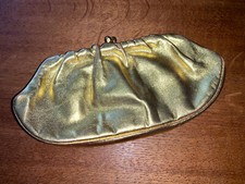 Clutch leder gold gebraucht kaufen  Antdorf