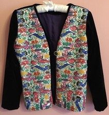 Black velvet jacket for sale  CAMBERLEY
