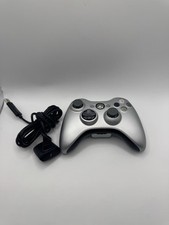 Controle sem fio Microsoft Xbox 360 original do fabricante prata cinza torção muito bom estado usado comprar usado  Enviando para Brazil