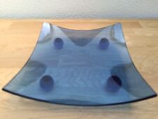 Glasschale blau füßen gebraucht kaufen  Pyrbaum