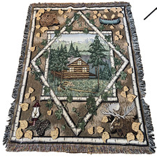 Log cabin throw for sale  Morrison