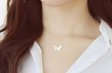 Damen halskette schmetterling gebraucht kaufen  Hofkirchen