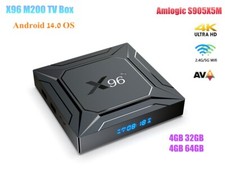 X96 M200 TV Box Android 14 S905X5M 4G 32G / 64G WiFi 1000M BT5.X H.265 4K HDR Box, używany na sprzedaż  Wysyłka do Poland
