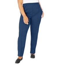 Calça azul feminina Blair plus 18W malha dupla costurada vincos empurradores comprar usado  Enviando para Brazil