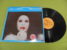 Gal Costa Profana RARE Hebrew Sleeve Israel 1984 LP Brazil Bossa Djavan / Veloso comprar usado  Enviando para Brazil
