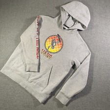 Moletom com capuz Vans lã masculino cinza médio esqueleto skate fora da parede comprar usado  Enviando para Brazil