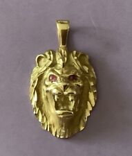 gold lion charm for sale  BOGNOR REGIS