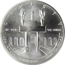 Moeda comemorativa do Coliseu das Olimpíadas de LA 1984 S 90% dólar de prata não circulada $1 comprar usado  Enviando para Brazil