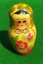 Vintage Matryoshka USRR Rosyjskie lalki lęgowe Ręcznie malowane 5 sztuk drewniana zabawka lata 70. na sprzedaż  PL