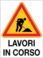 Cartello segnaletico lavori usato  Acate