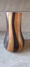 Wooden decorative vase for sale  SEAFORD