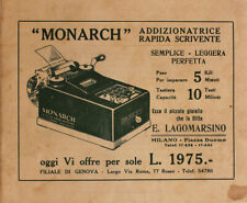 Monarch. addizionatrice rapida usato  Diano San Pietro