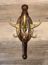 Cabide de parede vintage de madeira e metal comprar usado  Enviando para Brazil