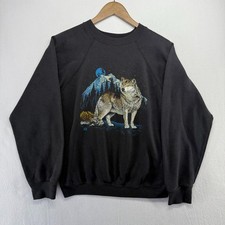 Vintage wolf sweatshirt for sale  Dearborn