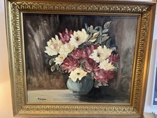 Tableau ancien bouquet d'occasion  Paris XV