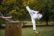 Unissex Branco Brasil Capoeira Abada Artes Marciais Calças Elásticas Calças 5 Tamanhos comprar usado  Enviando para Brazil