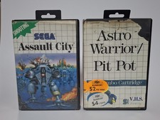 Usado, Lote de 2 jogos Sega Master System - Astro Warrior / Pit Pot + Assault City comprar usado  Enviando para Brazil