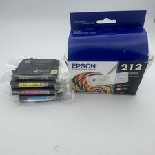 Cartucho de tinta preto e colorido Epson 212 genuíno XP-4105 WF-2850 XP4100 WF-2830 4PK, usado comprar usado  Enviando para Brazil