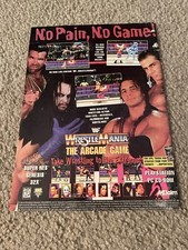 1995 WWF WRESTLEMANIA ARCADE Jogo Impressão Anúncio SHAWN MICHAELS FUNERÁRIO BRET HART comprar usado  Enviando para Brazil