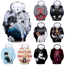 Pulôver com capuz anime Death Note masculino feminino adolescente casual mangá moletom jumper comprar usado  Enviando para Brazil