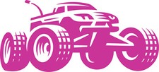 Autoaufkleber monster truck gebraucht kaufen  Großwallstadt