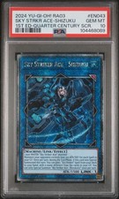 2024 PSA 10 YUGIOH MP24 25TH QC SECRET RARO SKY STRIKER ACE SHIZUKU comprar usado  Enviando para Brazil