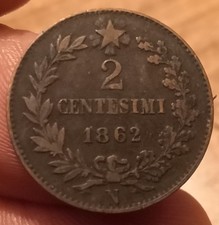 Moneta centesimi 1862 usato  Olbia