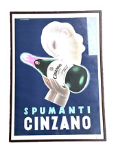 Spumanti cinzano manifesto usato  San Maurizio Canavese