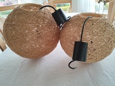 Retro pendelleuchte korbgeflec gebraucht kaufen  Seitingen-Oberflacht