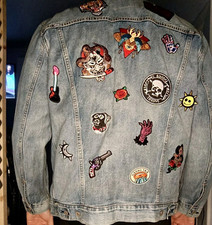 Levis jeansjacke patches gebraucht kaufen  Berlin