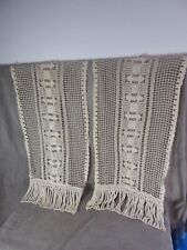 Pair crochet curtains d'occasion  Expédié en Belgium