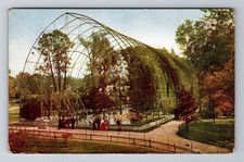 Cartão postal vintage Nova York-NY, gaiola voadora parque zoológico, senhoras e senhores comprar usado  Enviando para Brazil