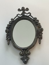 Espelho com moldura ornamentada vintage 6 1/4” feito na Itália decoração de banheiro vaidade comprar usado  Enviando para Brazil